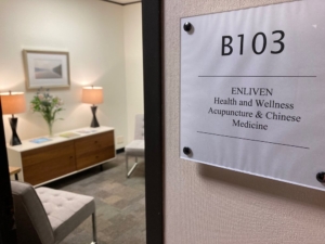 Front entrance of Enliven Health and Wellness acupuncture clinic in Hudson, NY.